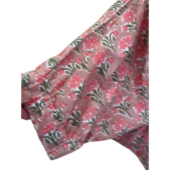 Mod's Mahal top, pink/gray, global inspired, bohemian, hippie, cottagecore - Picture 4 of 6